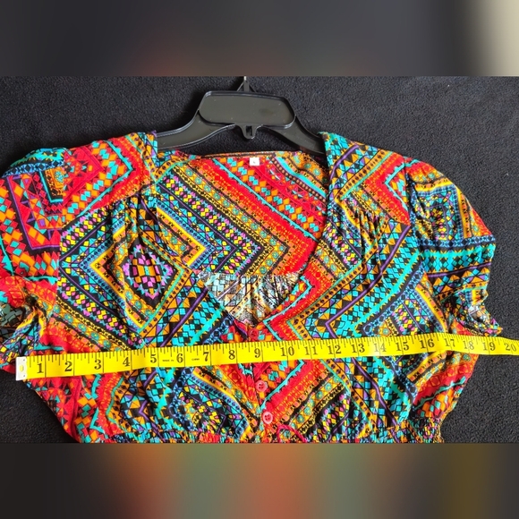 **BLACK FRIDAY SALE**SHEIN Multi-Color V-Neck Maxi Dress - Picture 4 of 8